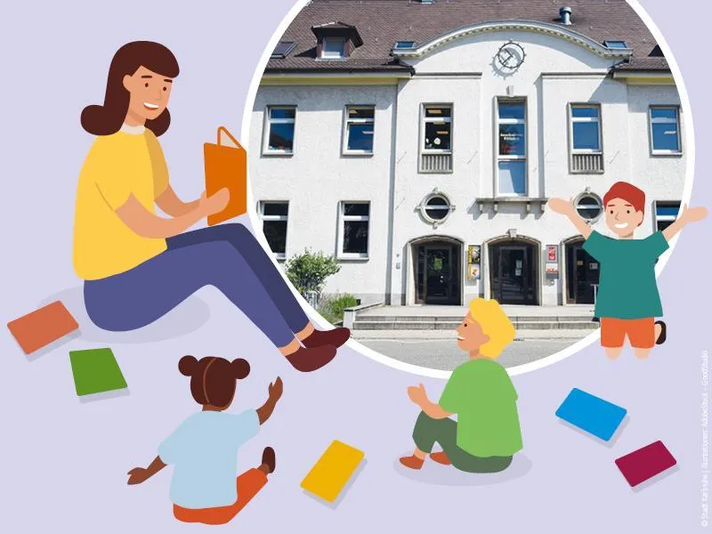 Vorlesestunde in der Stadtbibliothek Karlsruhe