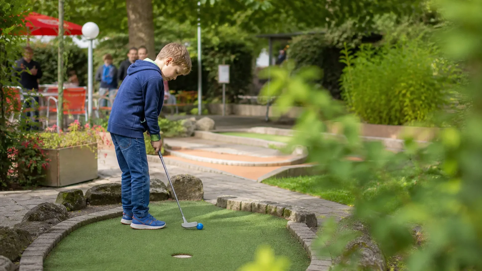Gartengolf Bruchsal – 18-Loch Familienrunde