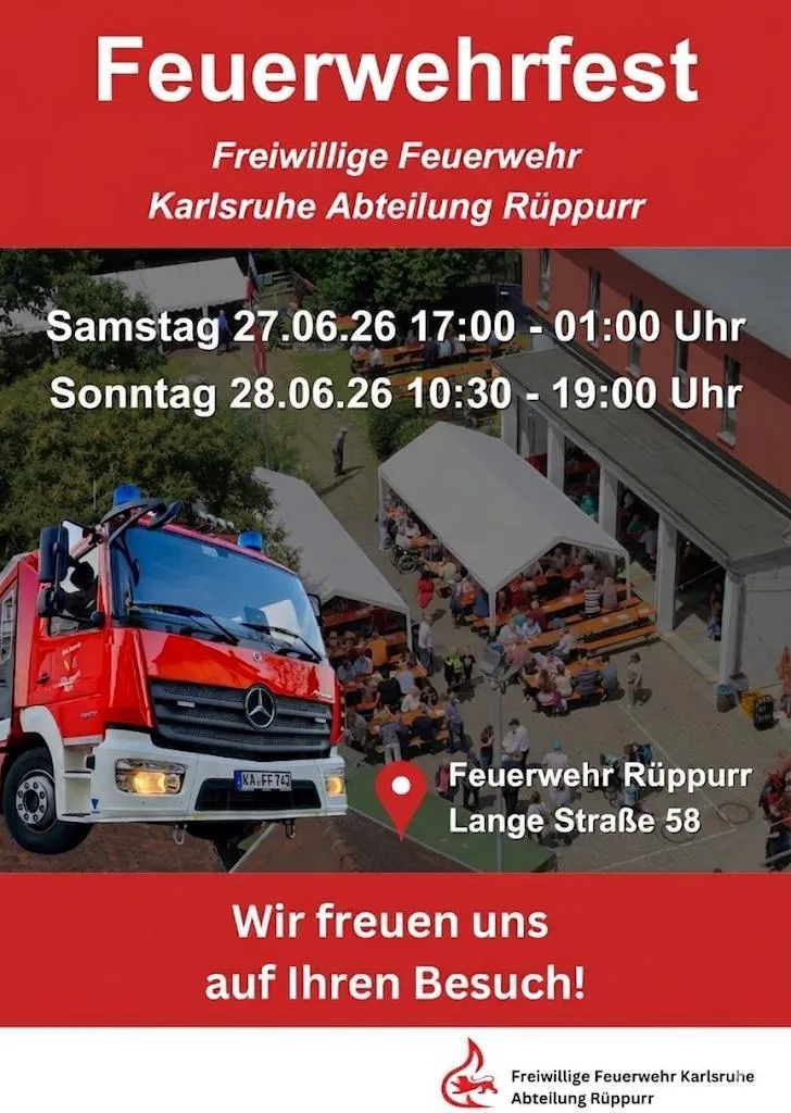 Feuerwehrfest Rüppurr in Karlsruhe