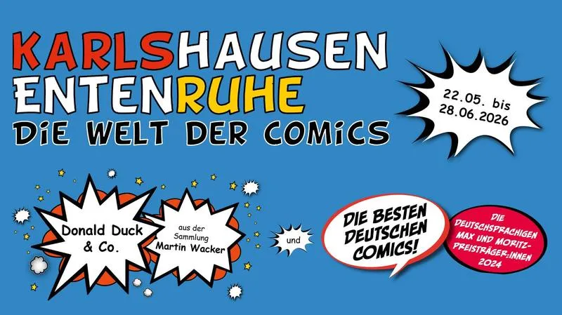 Comic-Ausstellung mit Donald Duck im Regierungspräsidium Karlsruhe