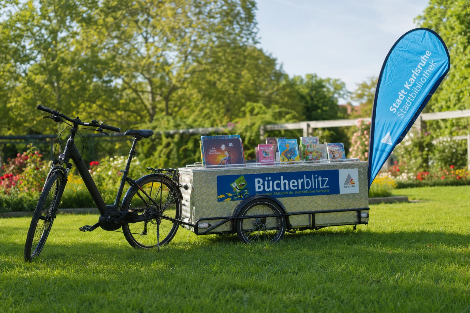 Bücherblitz beim Kinder-Lesesommer in Durlach