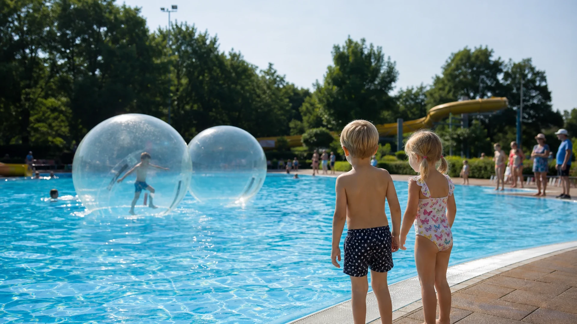 Schwimmen im Freibad Rüppurr