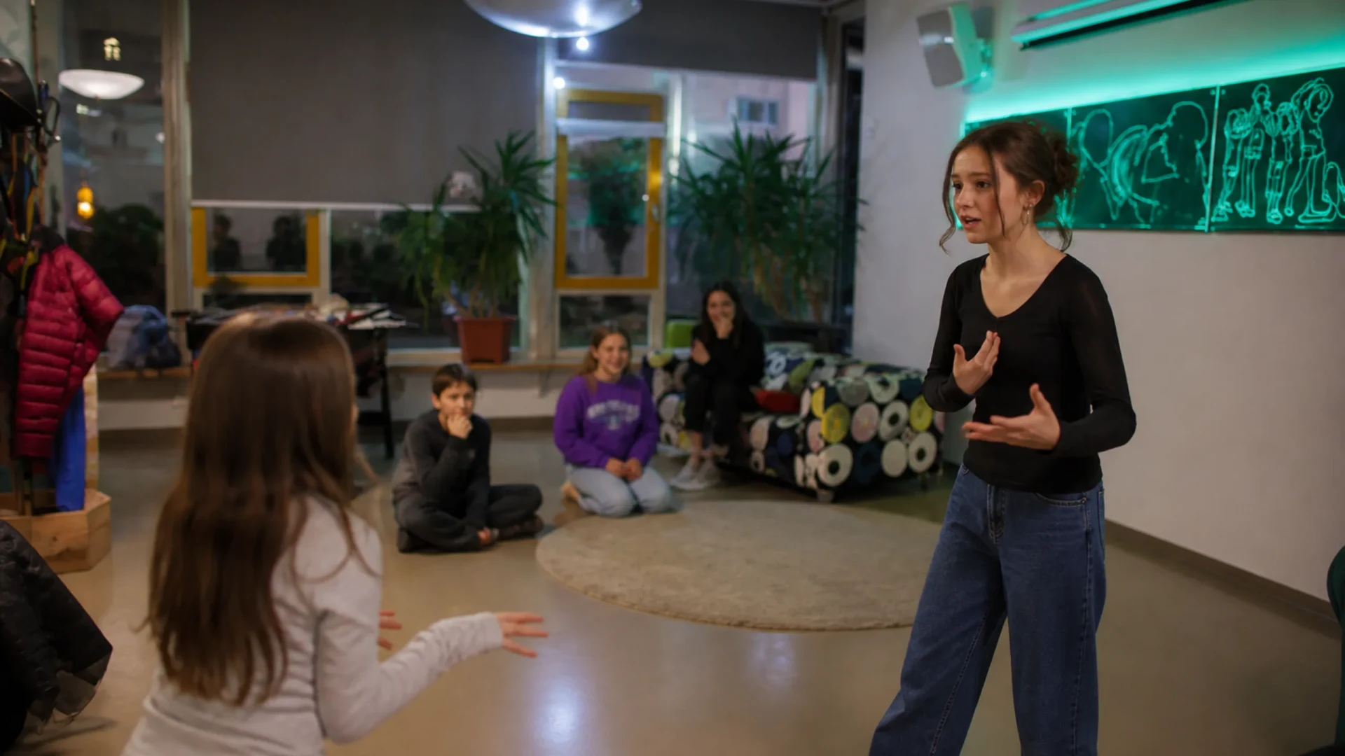 Improtheater-Workshop im Kinder- und Jugendhaus Südwest