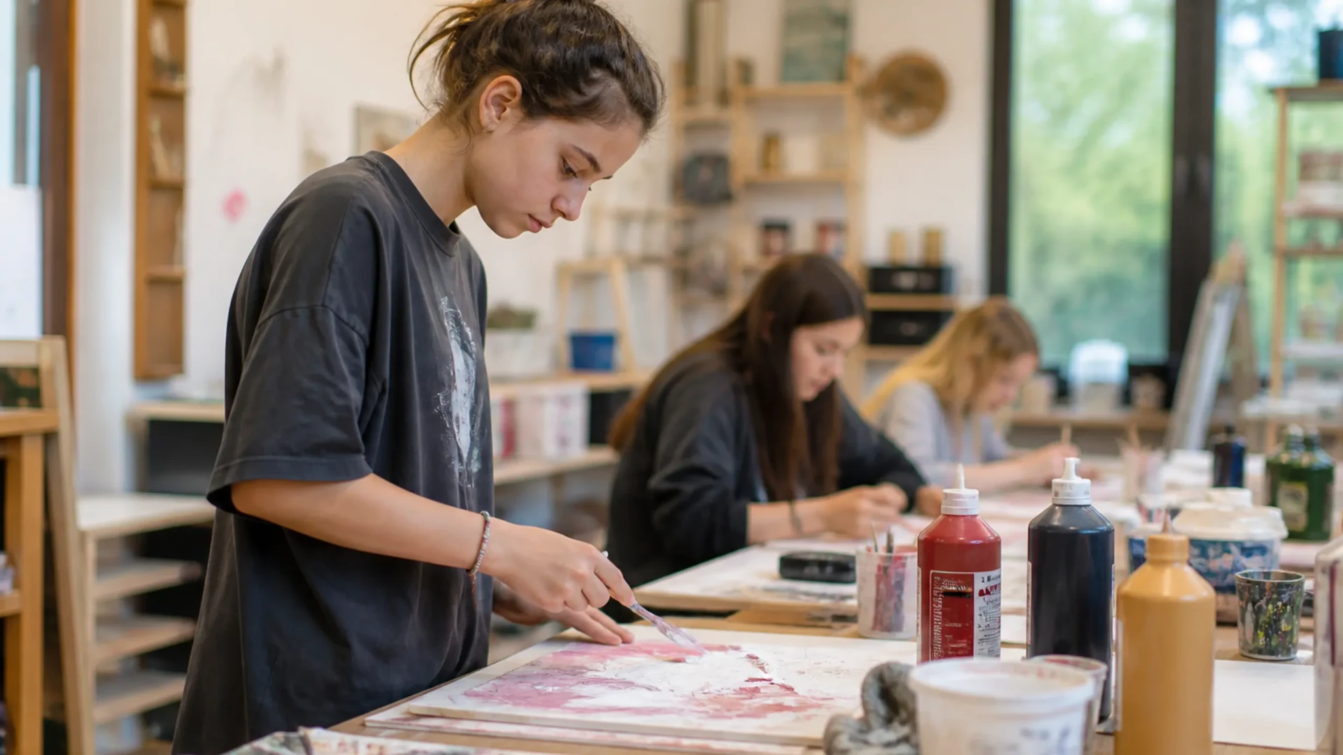 Art-Club Teens Malkurs in der Herbertle Werkstatt