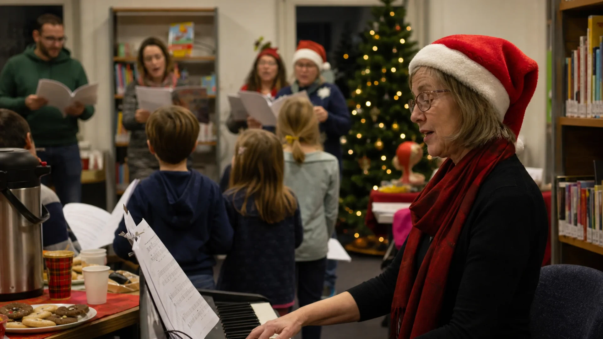 Christmas Carol Singing in der American Library Karlsruhe