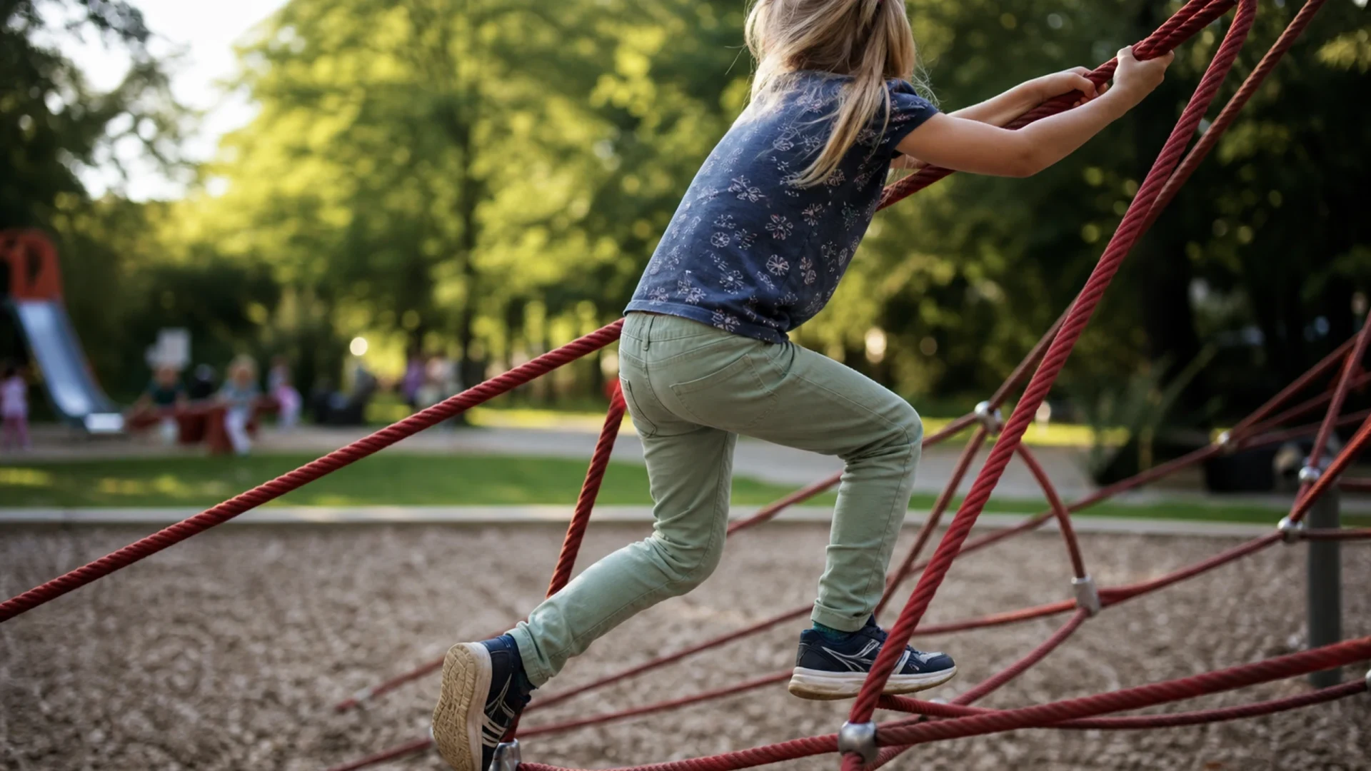 Spielplatz Fanny-Hensel-Anlage, Klettern und Schaukeln