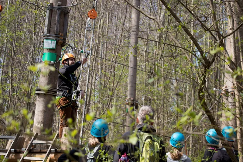 Waldklettern im Waldseilpark Karlsruhe