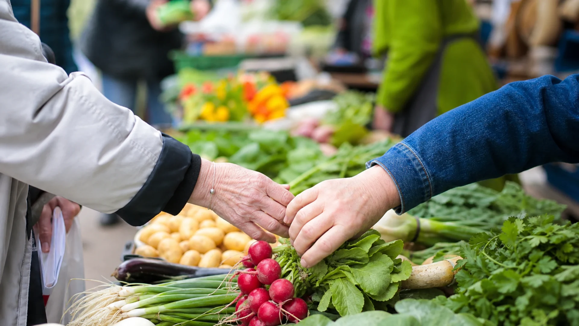 Wochenmarkt im Waldstadtzentrum Karlsruhe