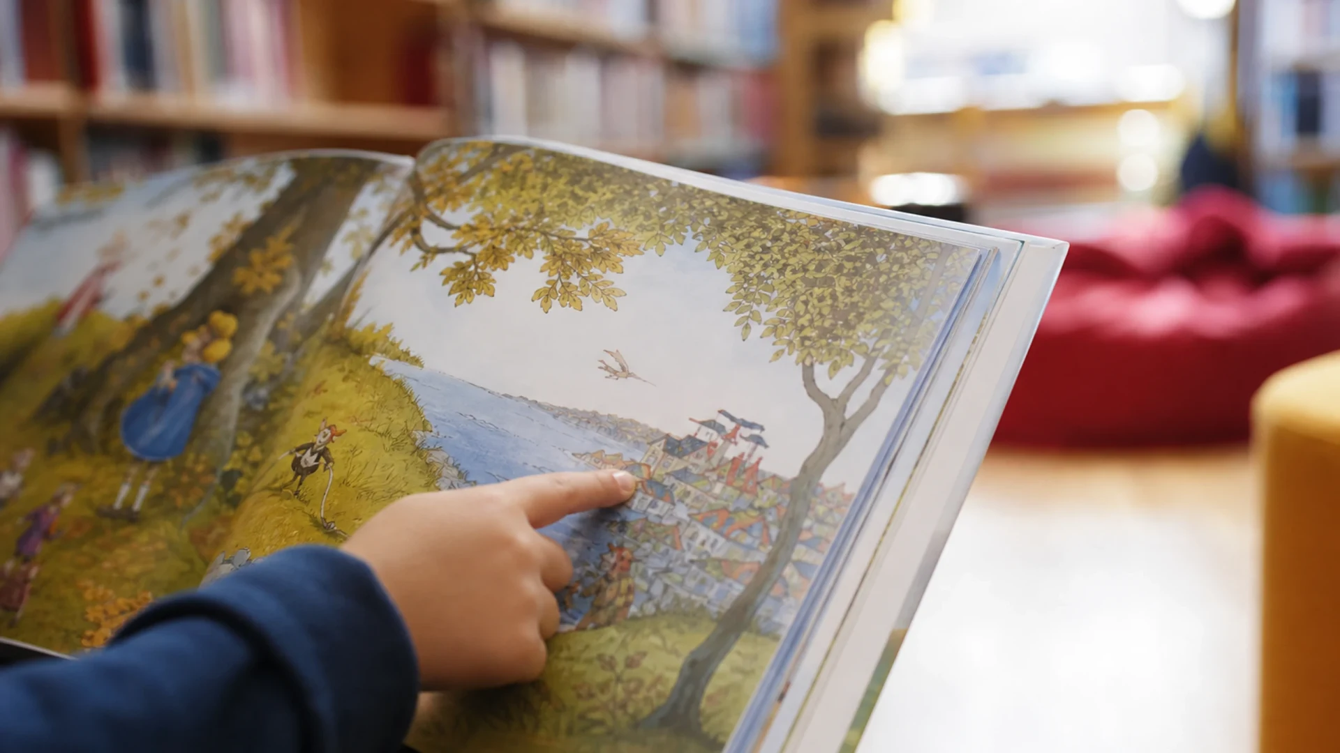 Vorlesezeit für Kinder in der Stadtteilbibliothek Durlach