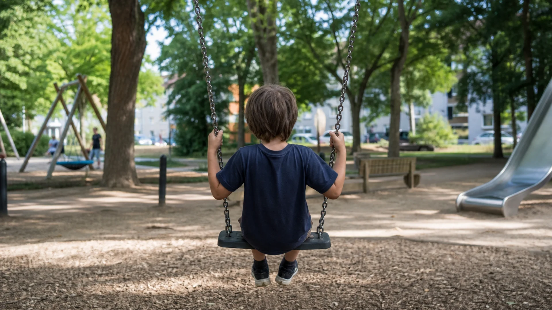 Spielplatz Moningerstraße, Schattiger Quartiersspielplatz