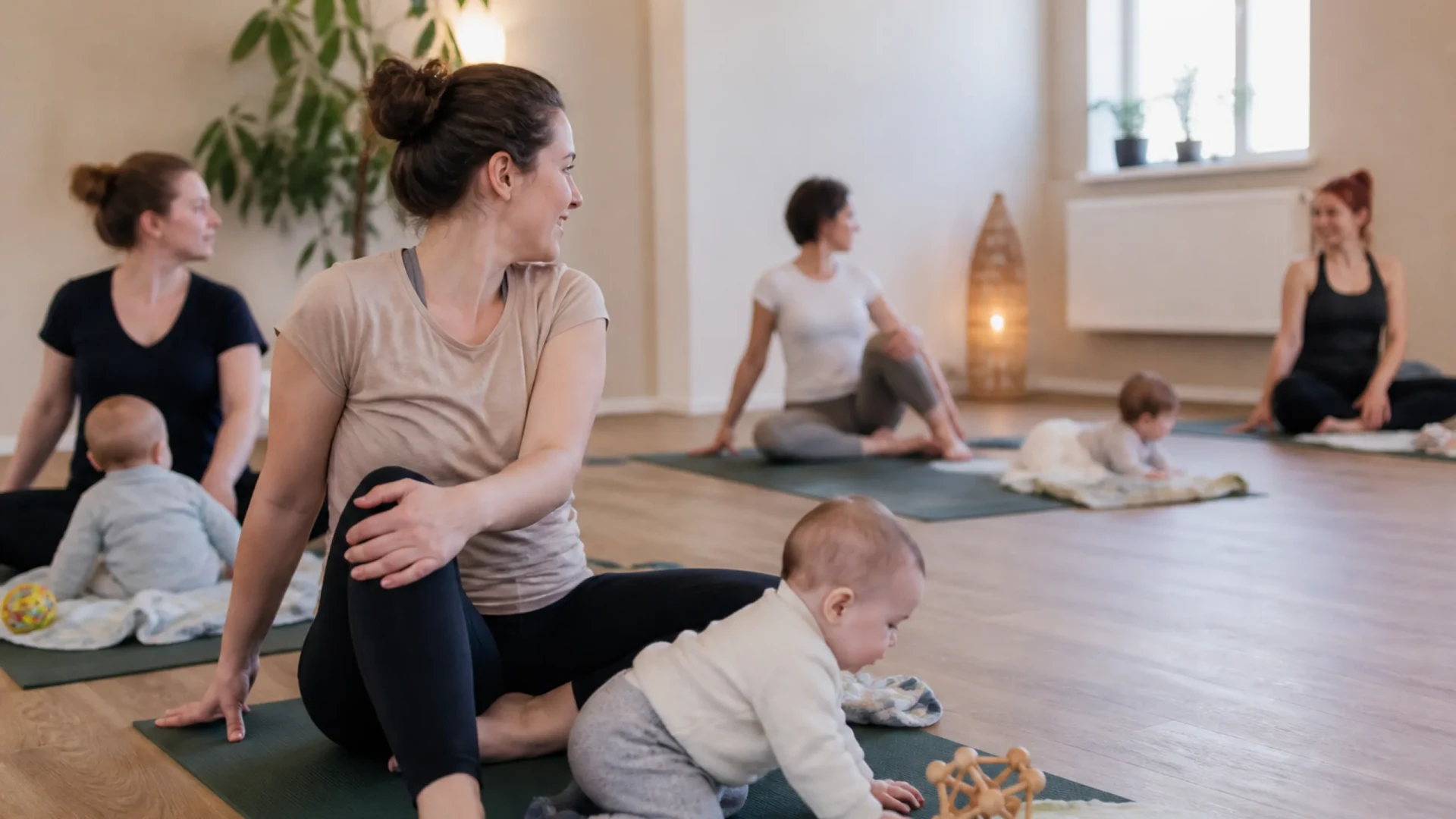 Rückbildungsyoga mit Baby im Kiana Yoga Bruchsal