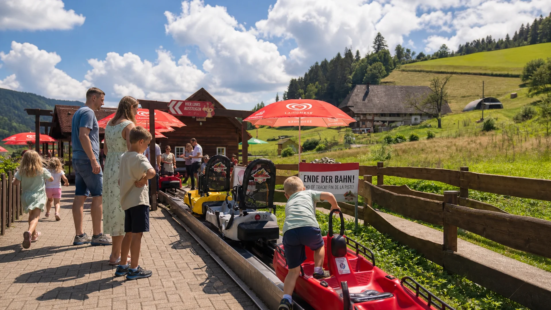 Sommerrodelbahn mit Panoramablick in Gutach