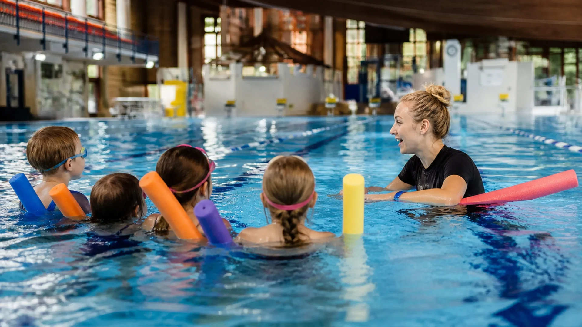 Kinderschwimmkurs Seepferdchen im Fächerbad Karlsruhe