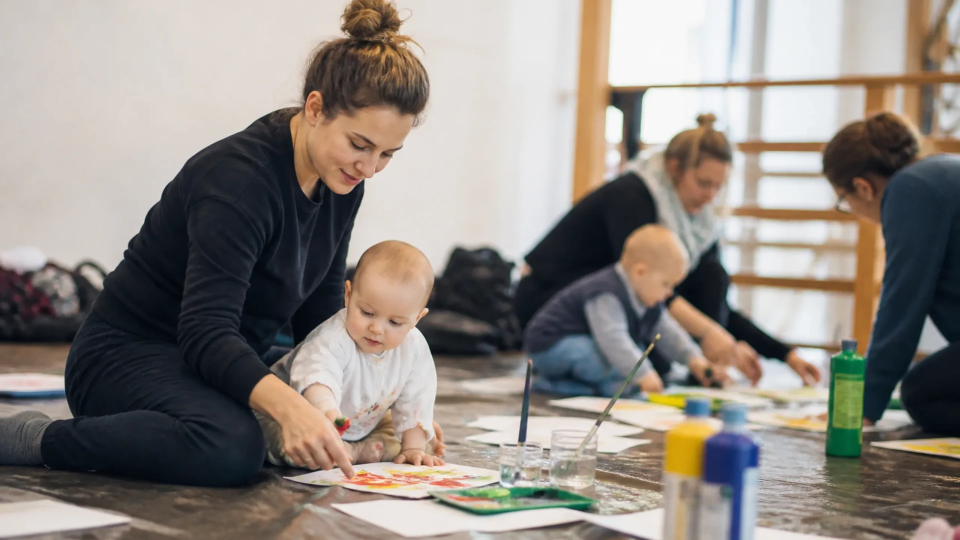Kreativkurs Eltern mit Baby im Stelzenhaus Karlsruhe
