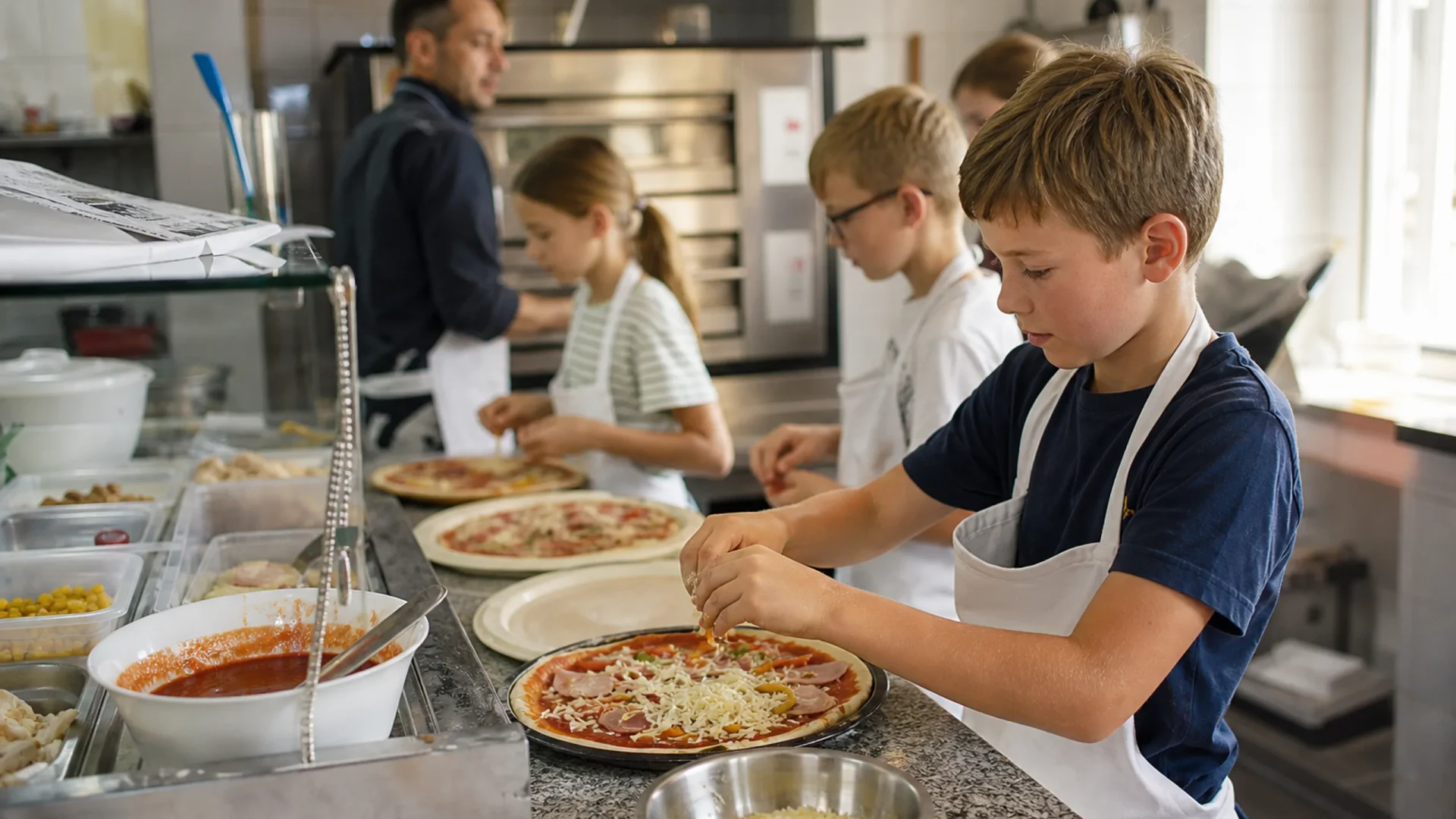 Kinderkochkurs Pizza Pizza in der Schillerschule Bretten