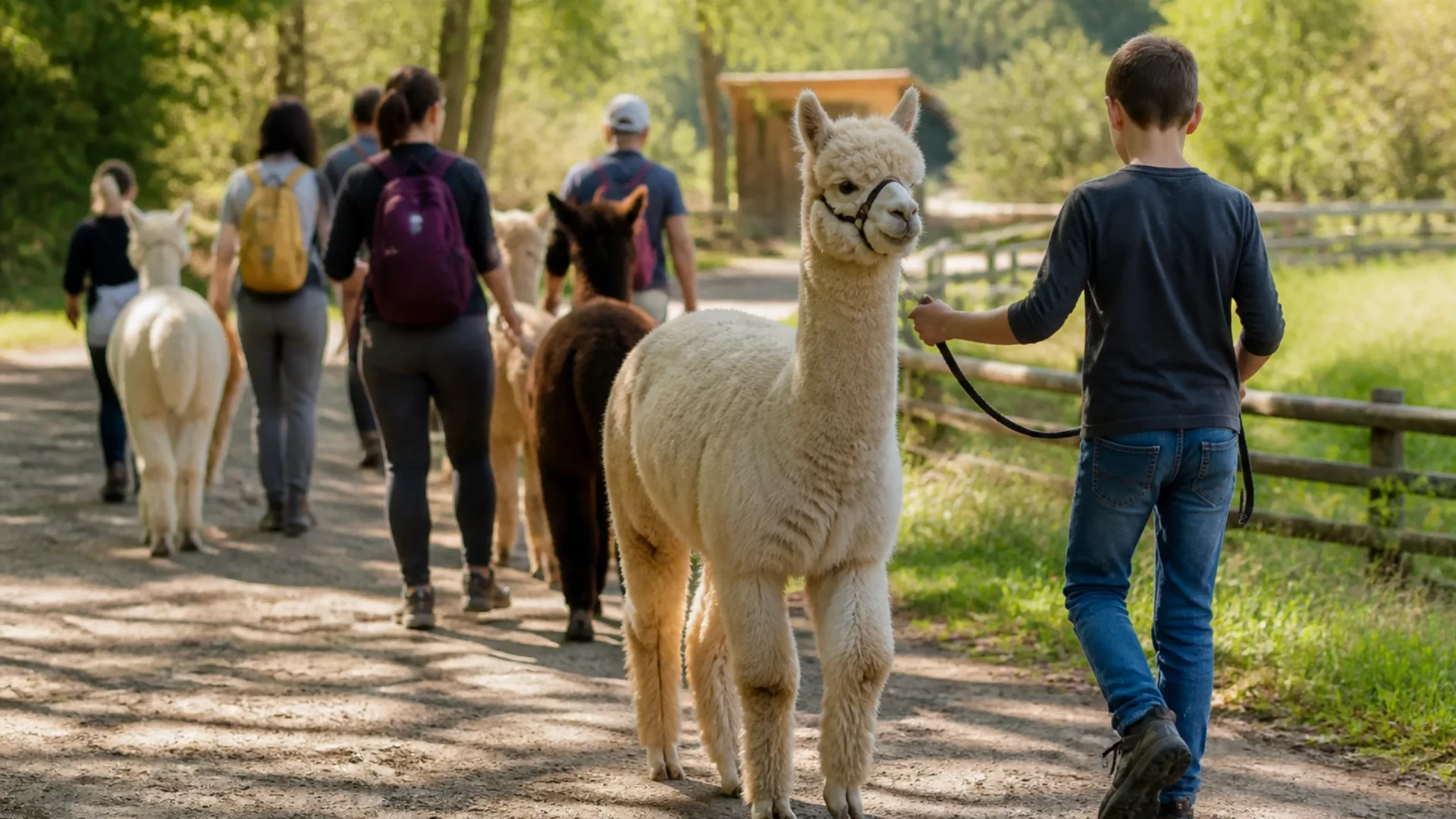 Alpakawanderung zum Selbstführen in Gaiberg