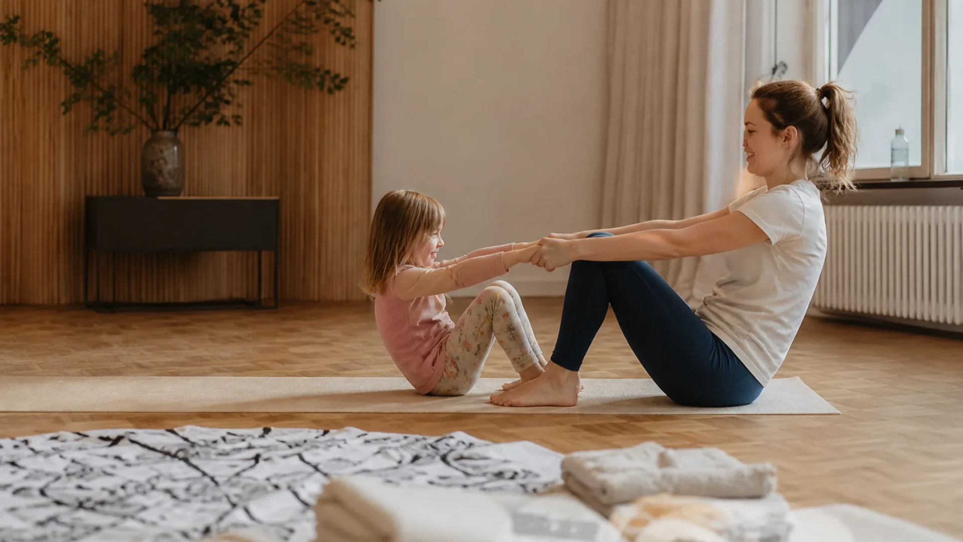 Eltern-Kind-Yoga mit Kreativteil in Rüppurr