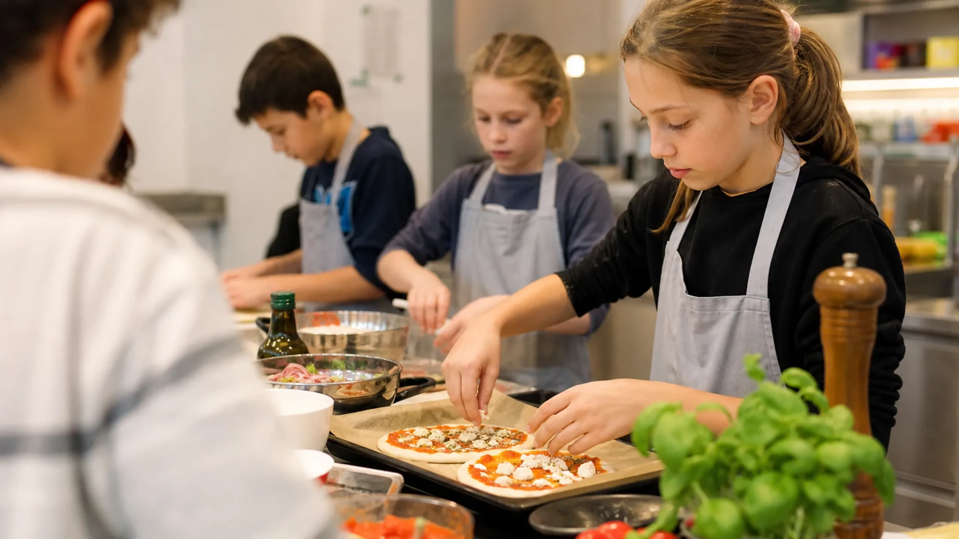 Kinderkochkurs in der Kochschule Fallah