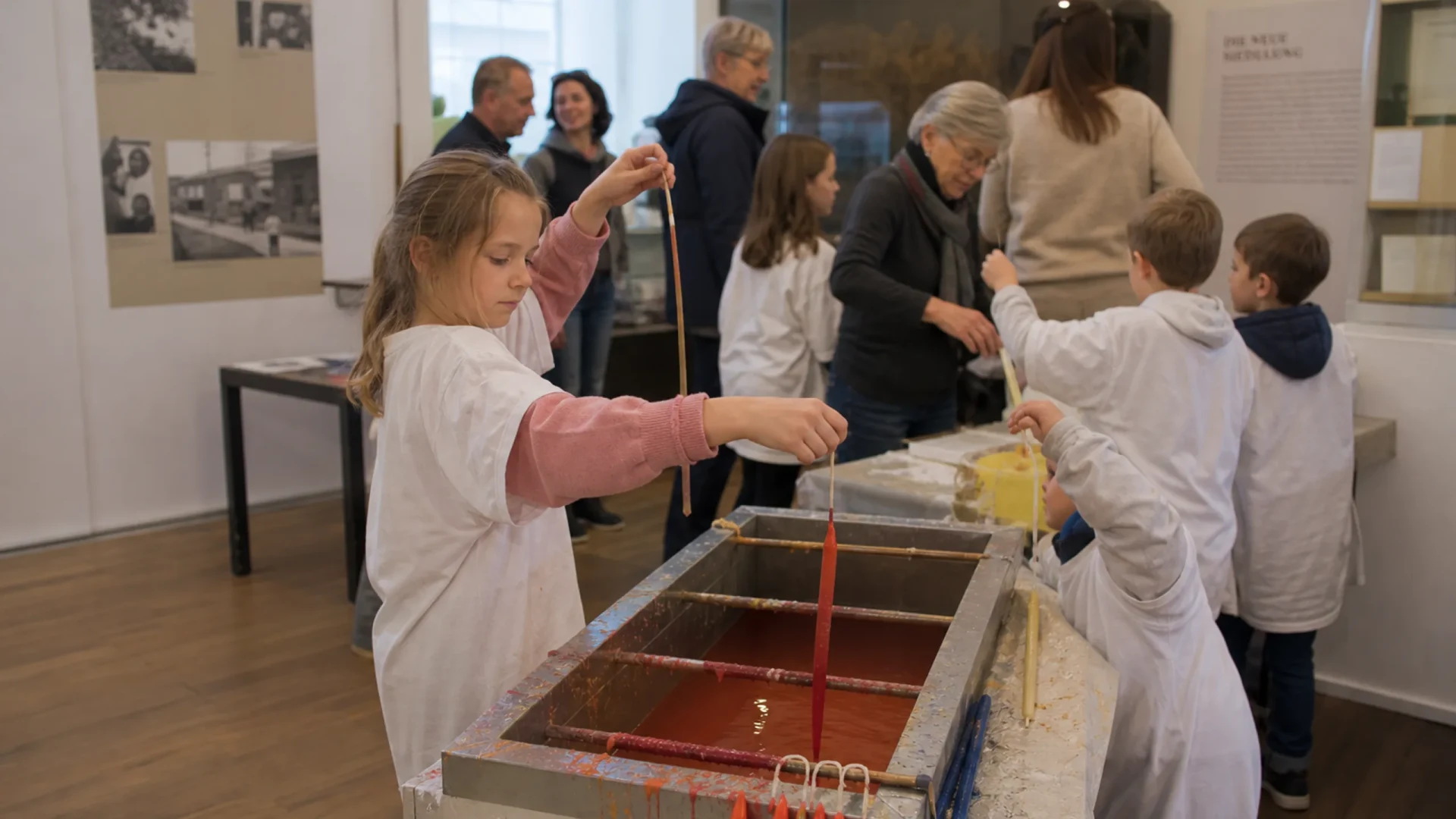 Kerzenziehen im Museum Rheinstetten