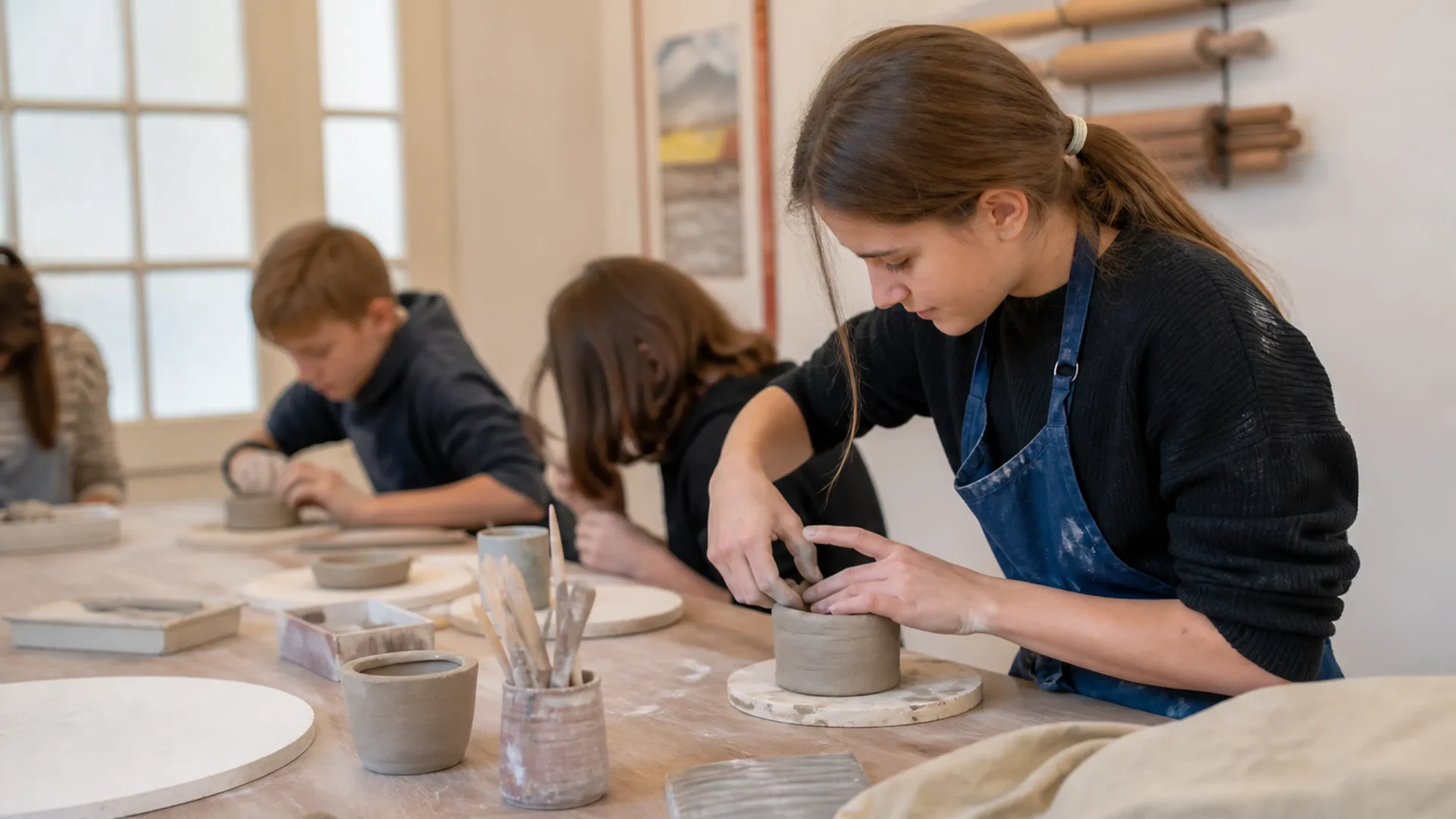Handaufbau-Workshop in Keramik Dauerschön