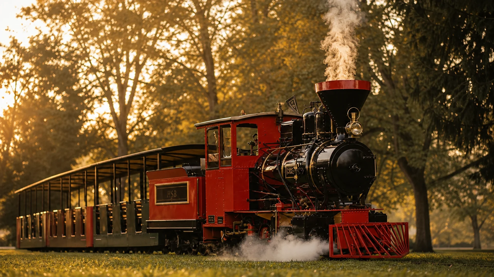 Mini-Eisenbahn im Schlossgarten Karlsruhe