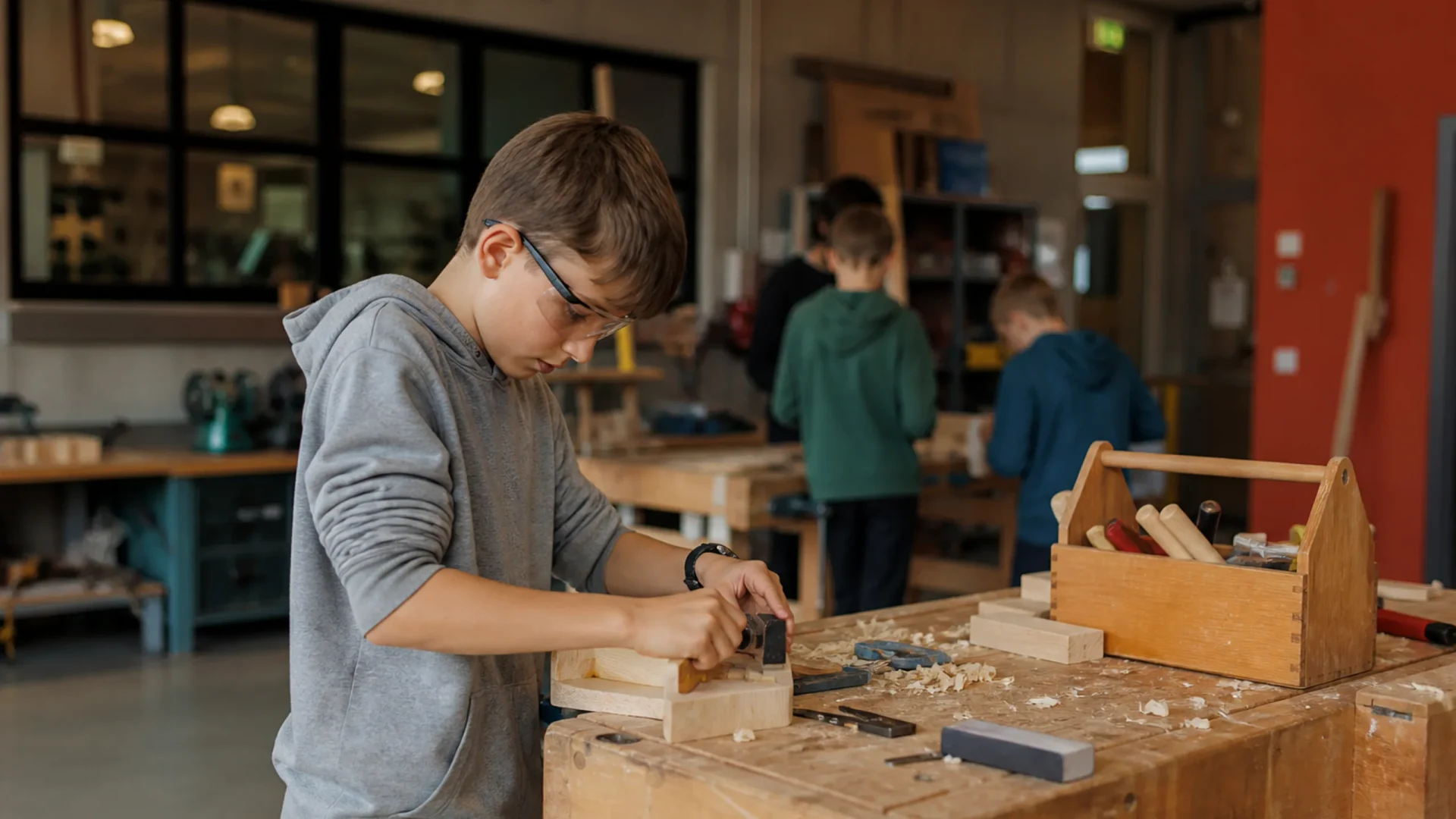 Offene Holzwerkstatt 9–14 (jubez) in Karlsruhe
