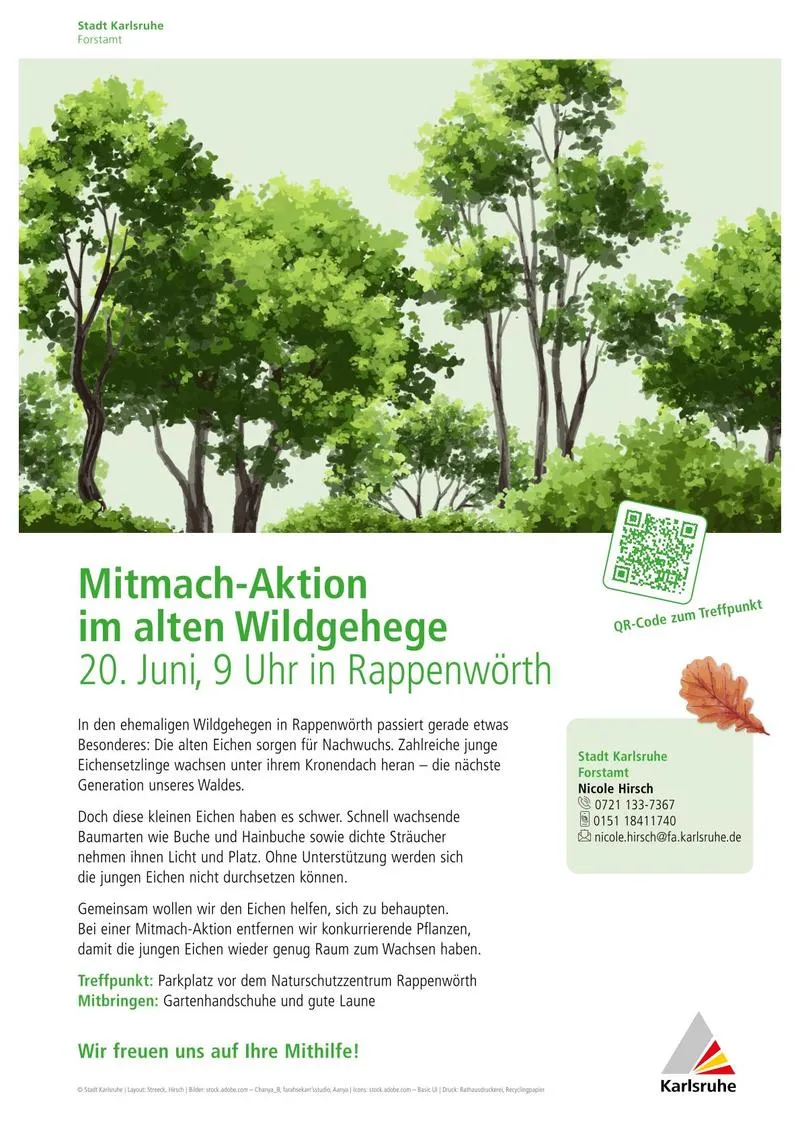 Mitmach-Aktion im Naturschutzzentrum Karlsruhe-Rappenwört