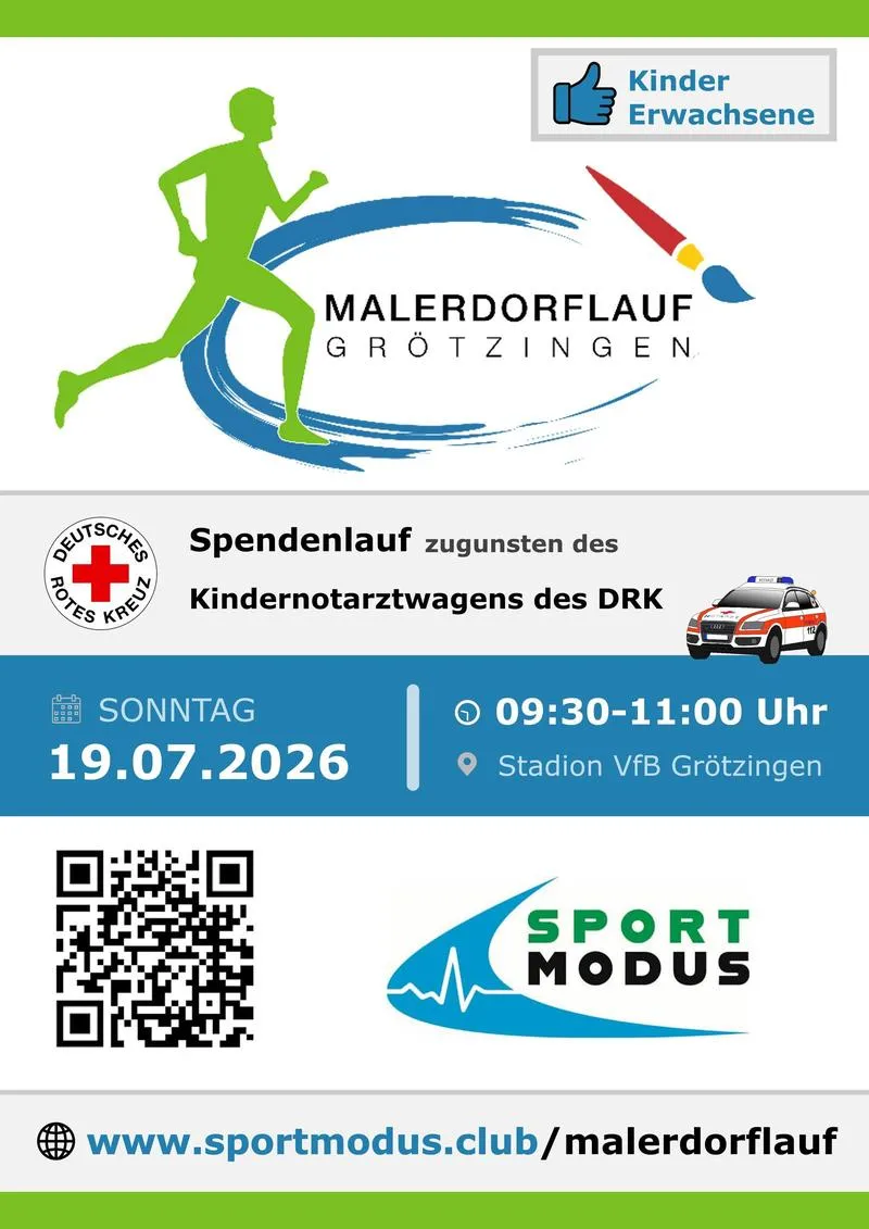 Malerdorflauf im Sportzentrum Grötzingen
