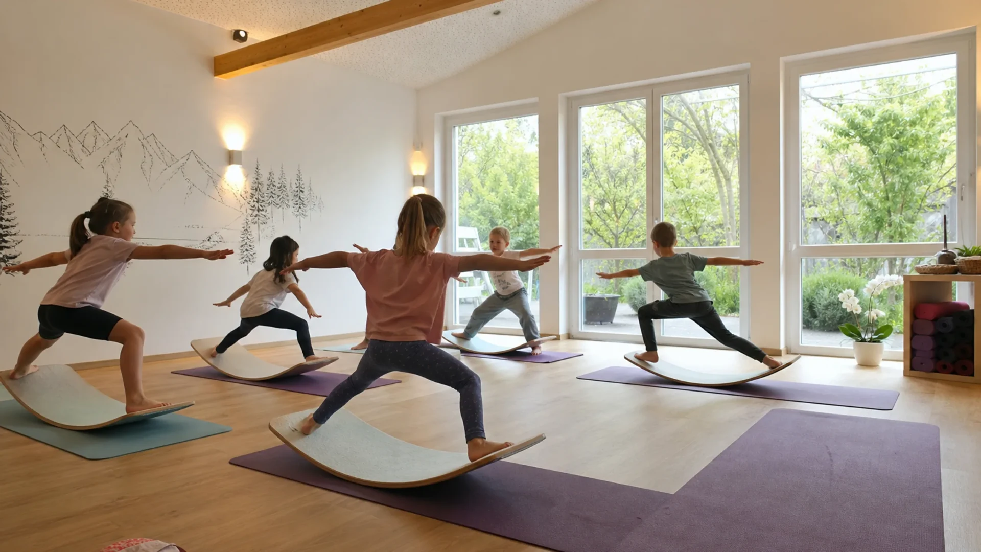 Wobbel-Yoga für Kinder in Ettlingen