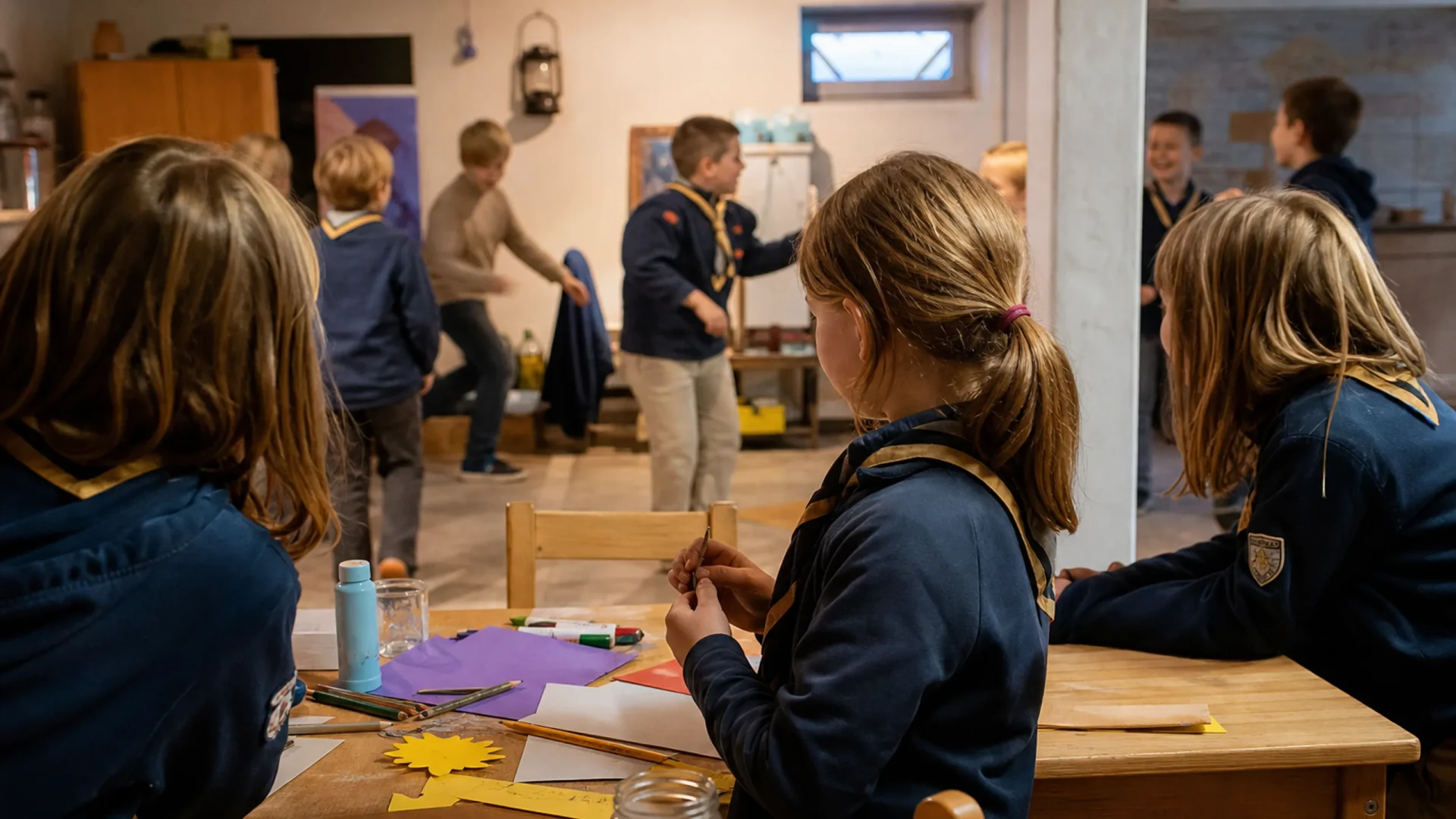 Wölflingsgruppe mit Natur & Sport in Durlach-Aue