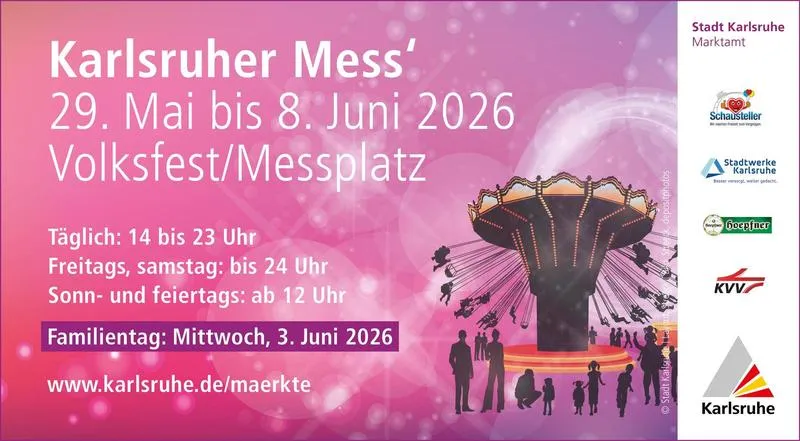 Familientag auf der Frühjahrsmess' in Karlsruhe