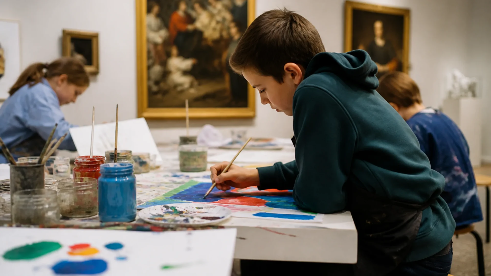 Kreativ-Workshop für Kinder in der Kinderkunstschule Ettlingen