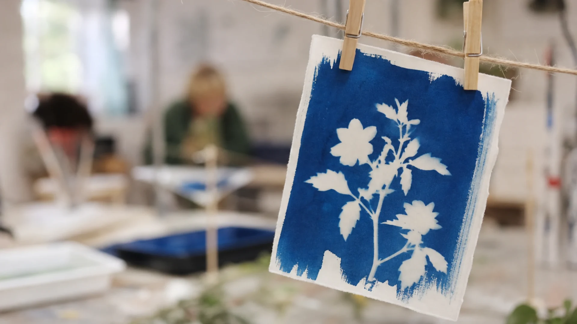 Blaudruck-Workshop für Kinder im Badischen Landesmuseum