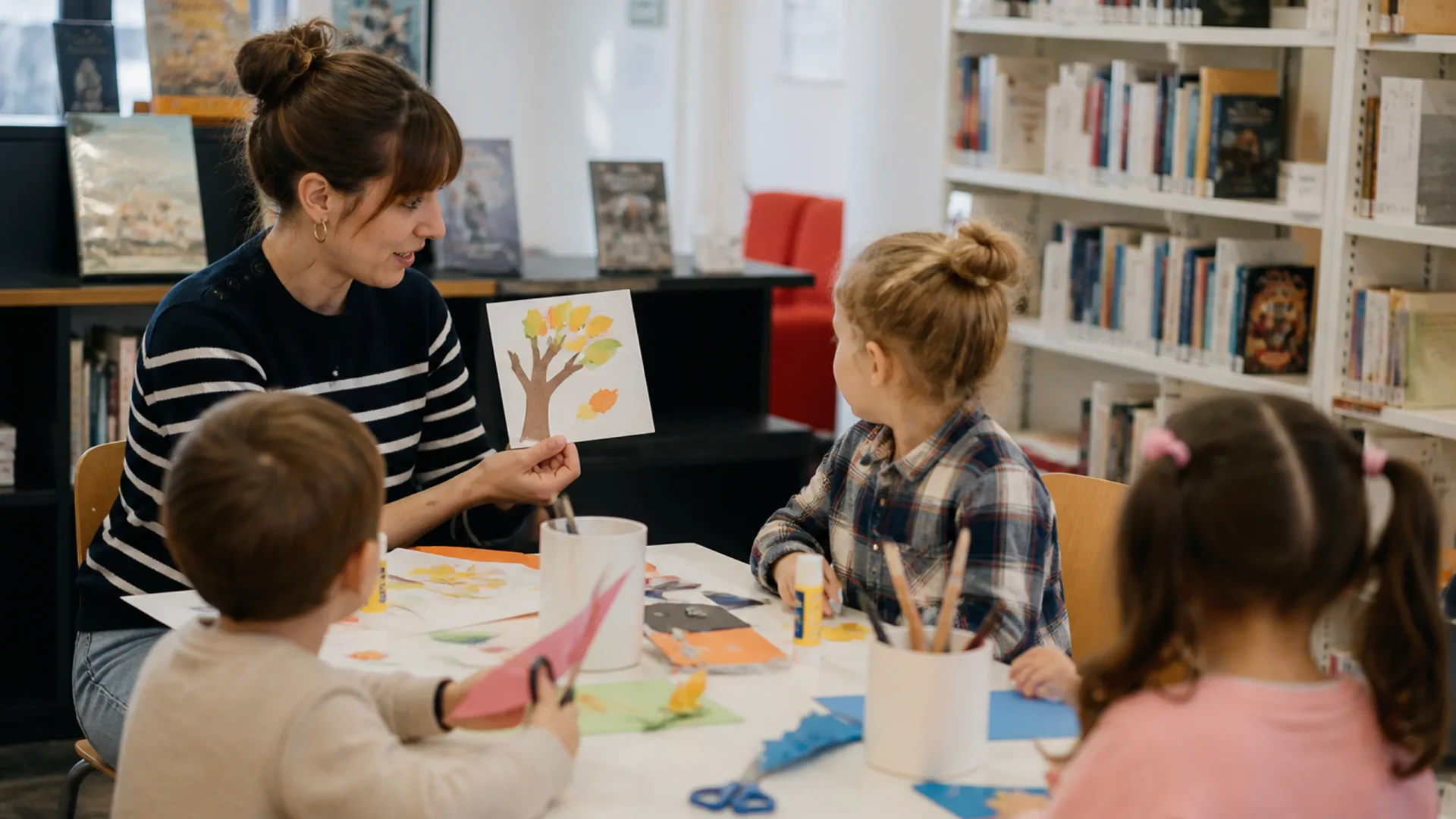 Cré’atelier Kunstworkshop auf Französisch