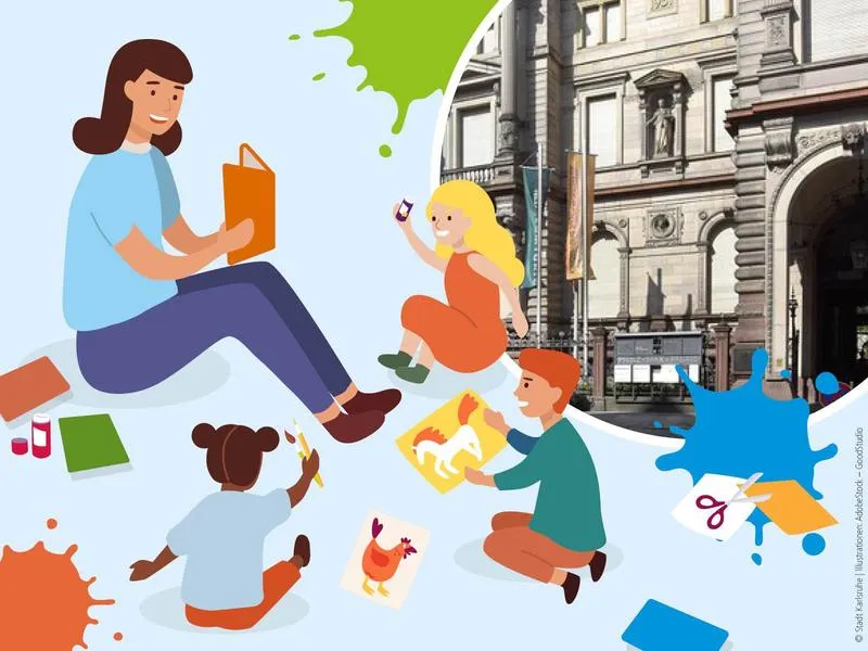 Vorlesezeit mit Basteln in der Kinder- und Jugendbibliothek Karlsruhe