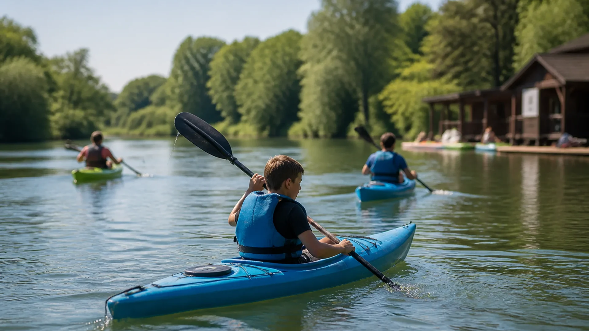 Paddeltraining im Kanuclub Maxau in Karlsruhe