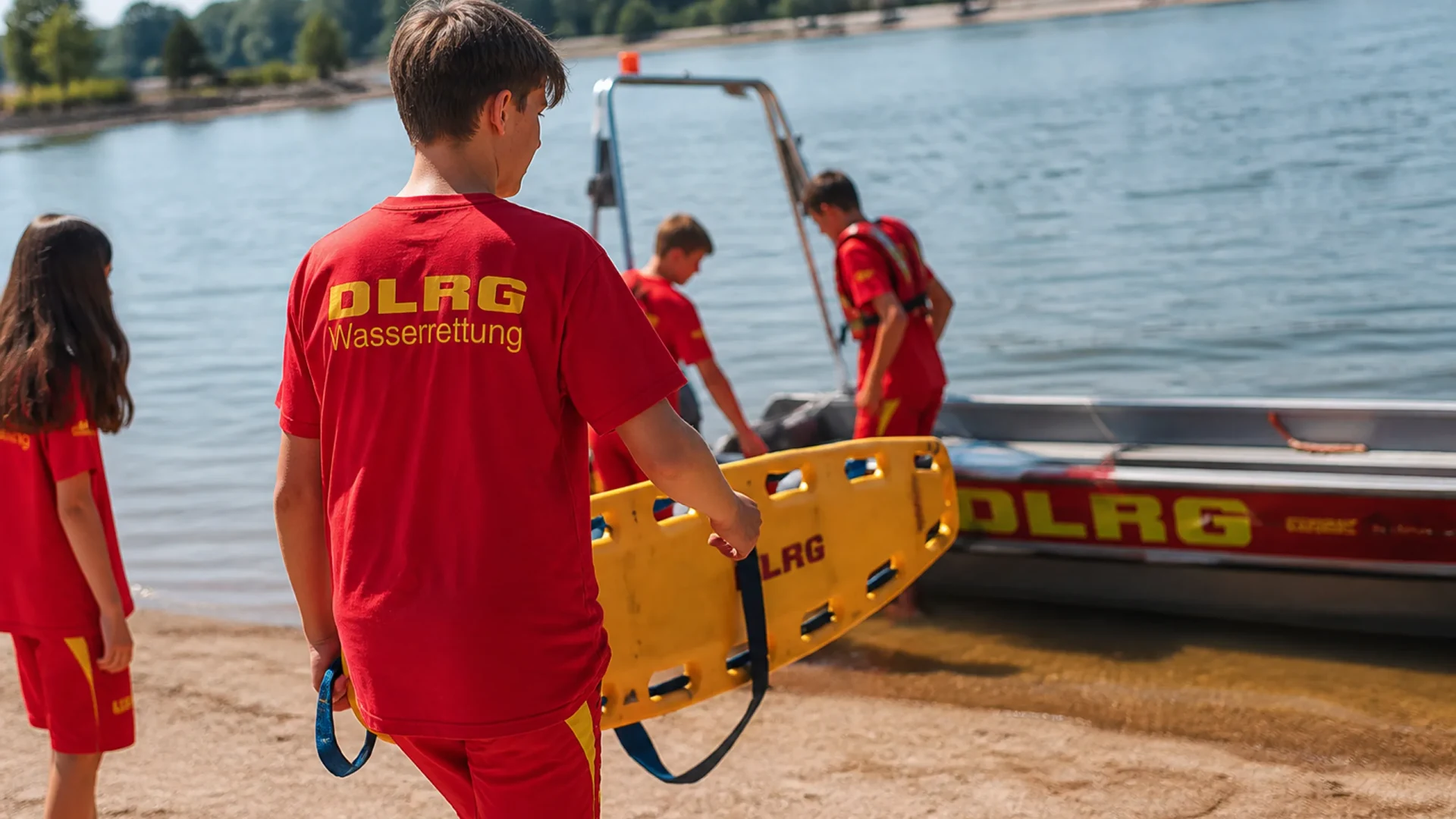 DLRG Jugend-Einsatz-Team am Rheinstrandbad