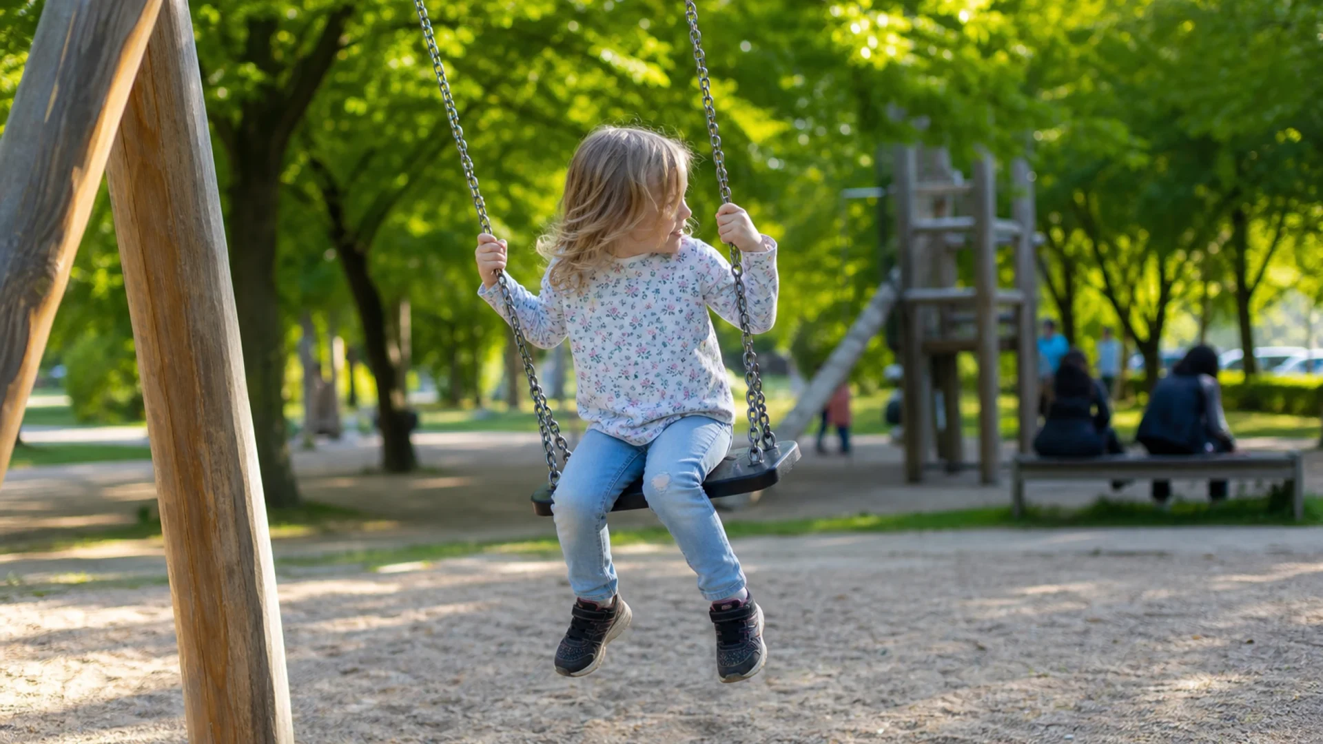 Spielplatz mit Nestschaukel in Durlach