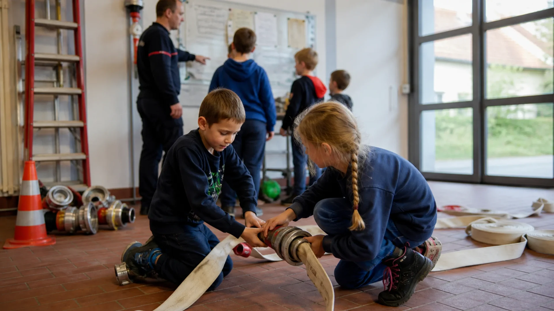 Kindergruppe der Jugendfeuerwehr Wolfartsweier