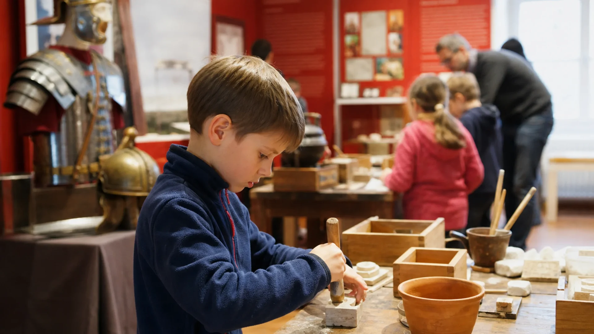 Zeitsprung Römer: Mitmachausstellung im Museum Ettlingen